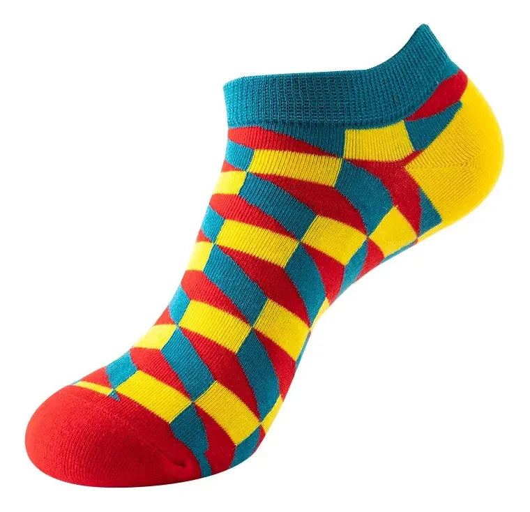 Media soquete varios diseños coloridos