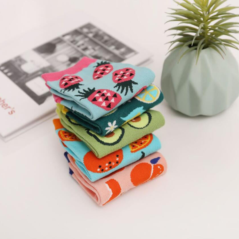 Media soquete varios diseños coloridos