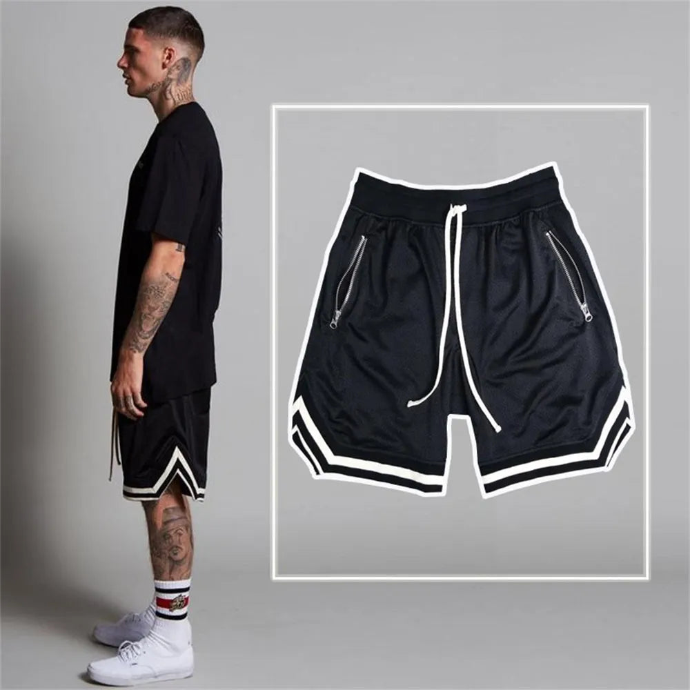 Men's Sports Basketball Shorts Mesh Quick Dry Gym Shorts for Summer Fitness Joggers Casual Breathable Short Pants Scanties Male