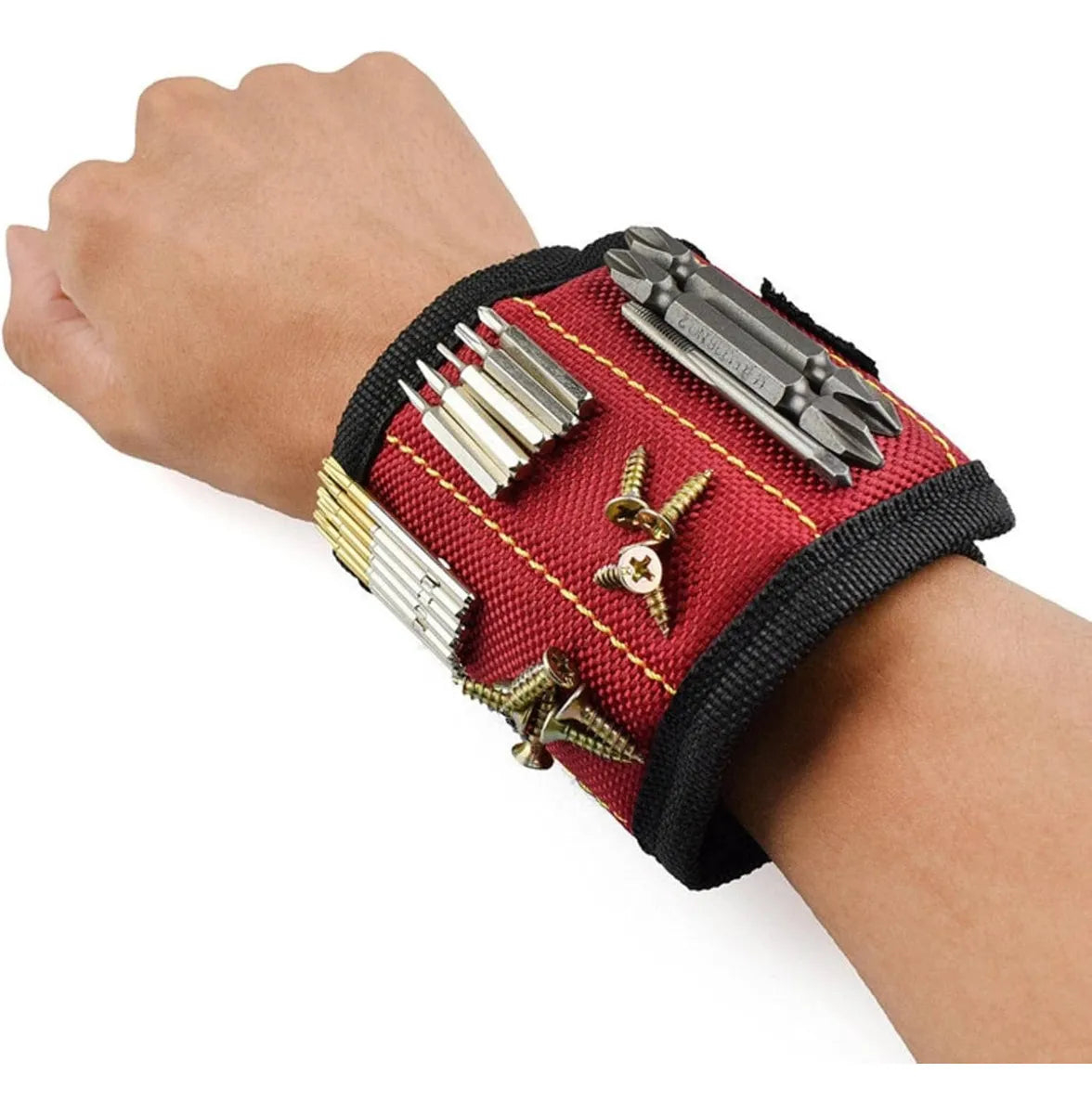 Muñequera Magnética para Herramientas 5 lineas 10 imanes 