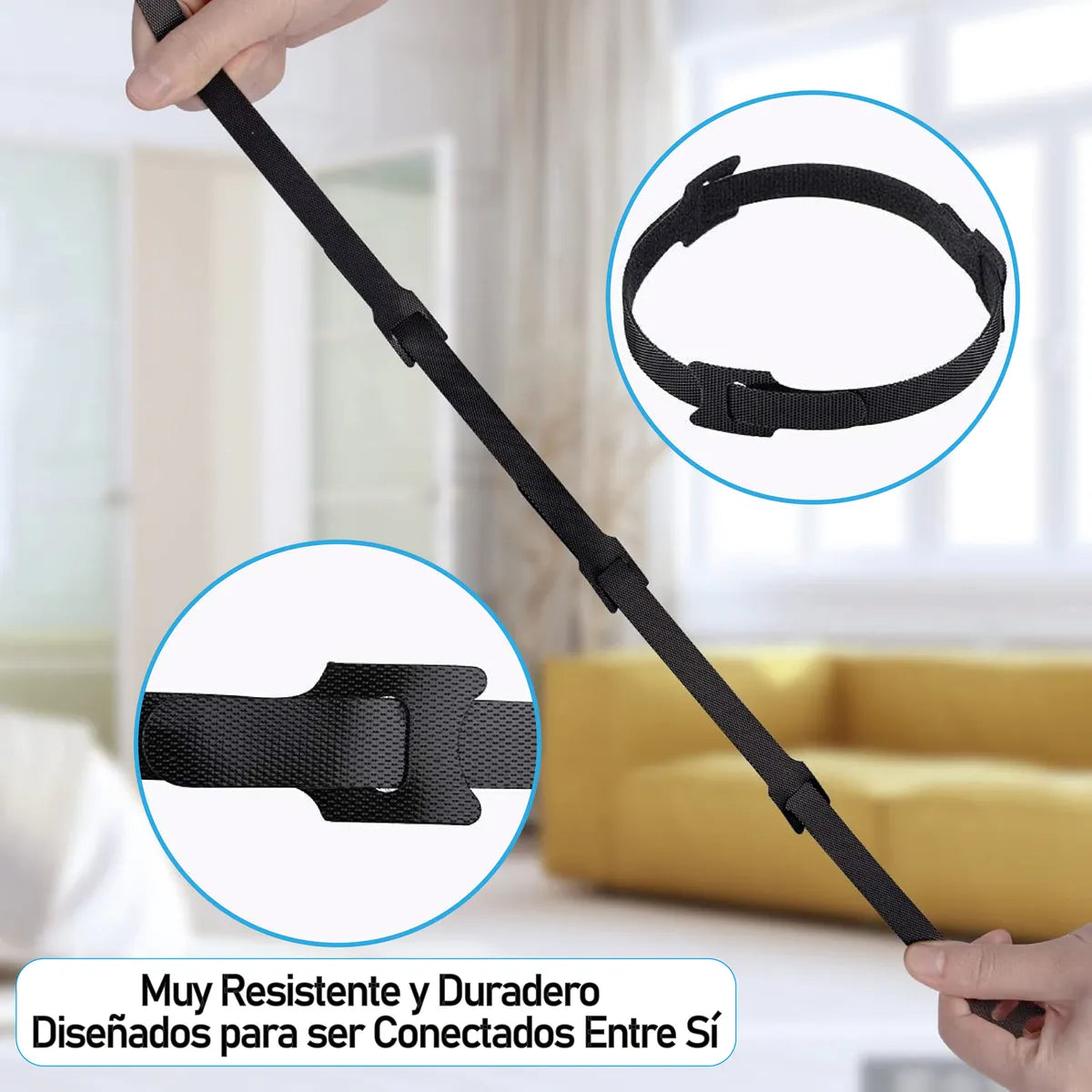 Organizador de cables presinto velcro 