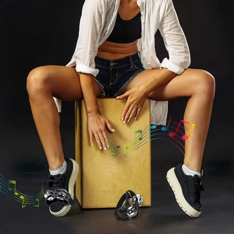 pandereta de aros para pie