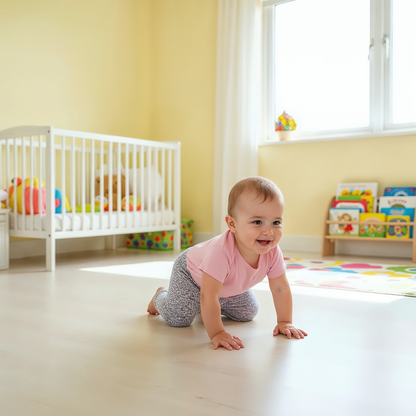 Pantalon niña tipo calza leopardo con moña