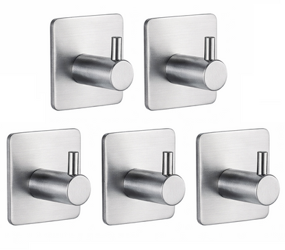 Perchero de Pared Autoadhesivo Acero Inoxidable. Ganchos