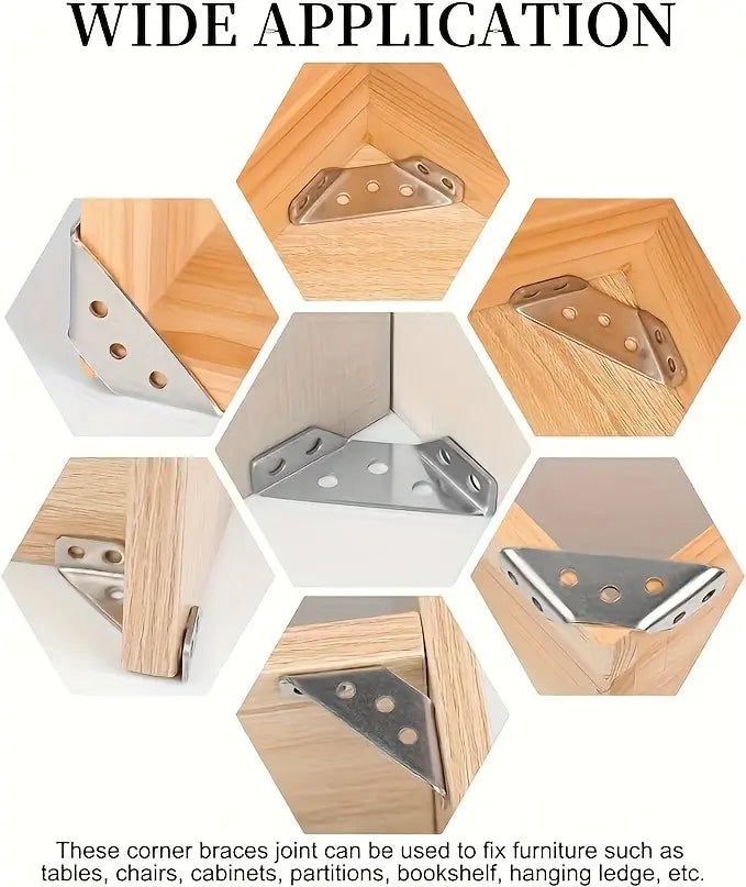 Pieza Metálica esquinera con 6 remaches