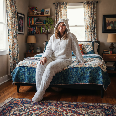 Pijama polar Buo blanco 3XL