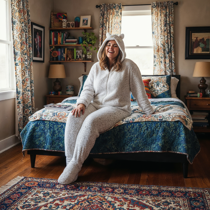 Pijama polar Buo blanco 3XL