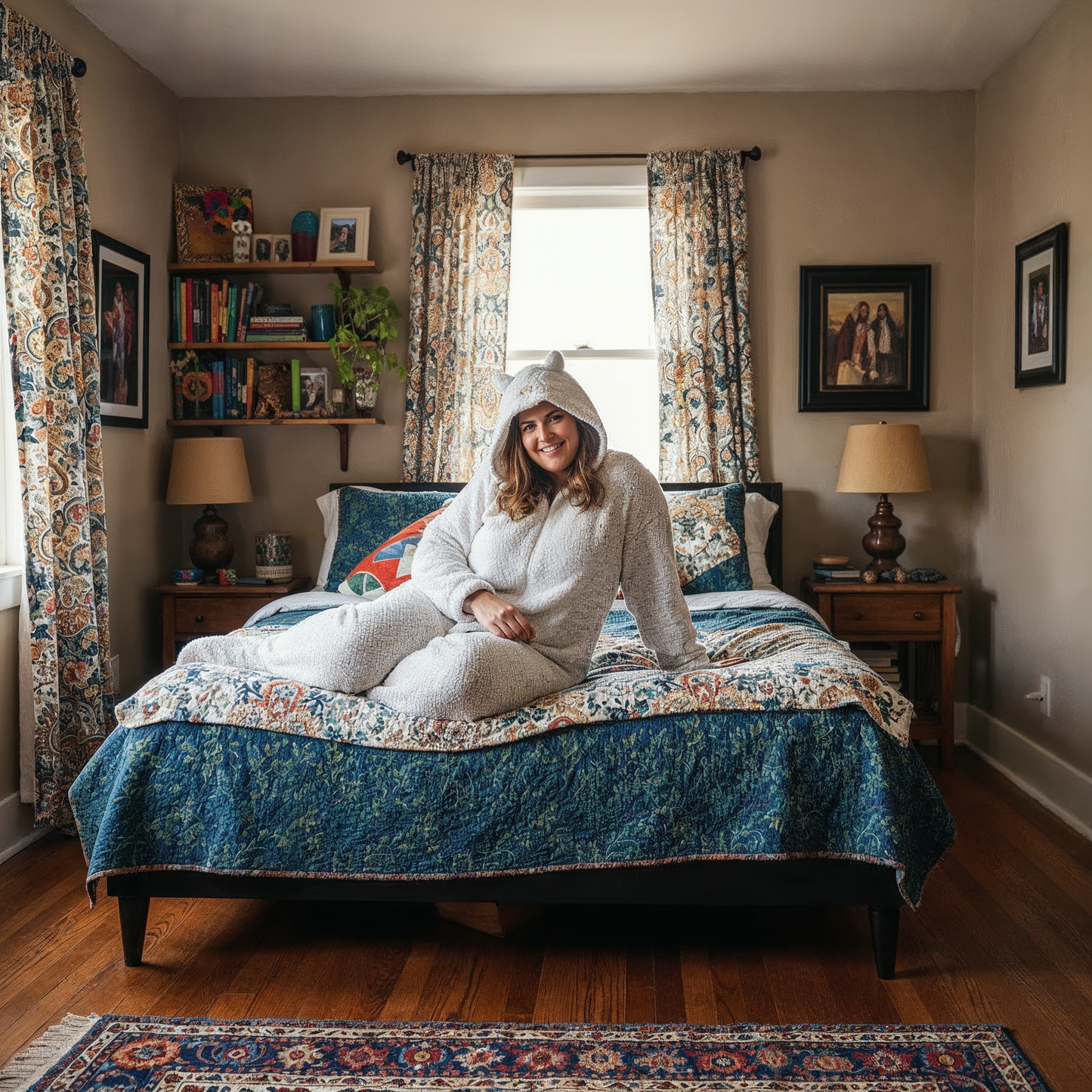 Pijama polar Buo blanco 3XL