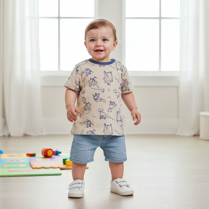 Pijama Remera Hema Tela toalla