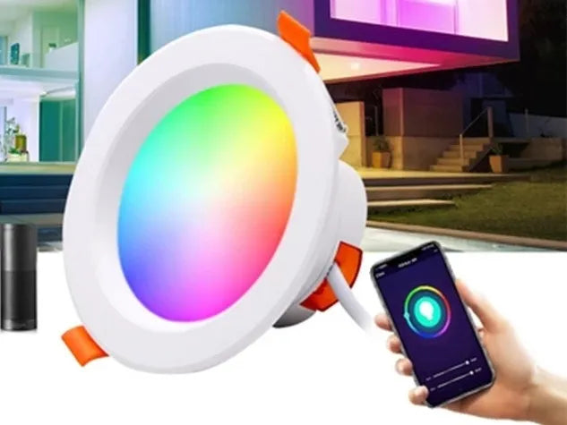 Plafon LED inteligente con bluetooth y wifi RGB