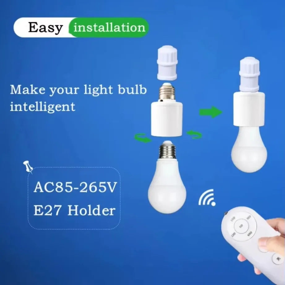 Portalámparas E27 con Control Remoto