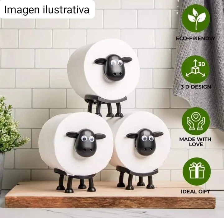 Portarrollos de Papel Higiénico con diseño oveja
