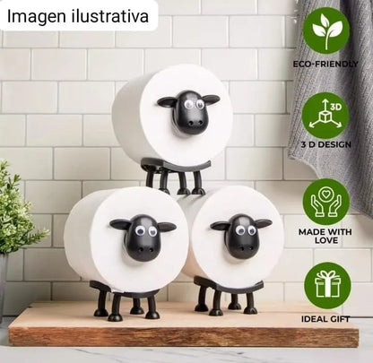 Portarrollos de Papel Higiénico con diseño oveja