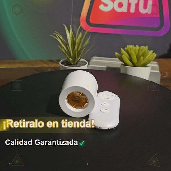 Portalámparas SM E27 Control Remoto Hogar Blanco