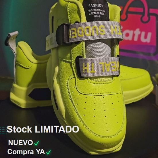 Championes Fluo Hombre Amarillo Fit