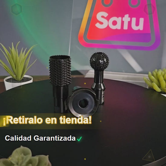 Set de 3 Fresas Escofina  para Lijar, Agujerear y Ranurar