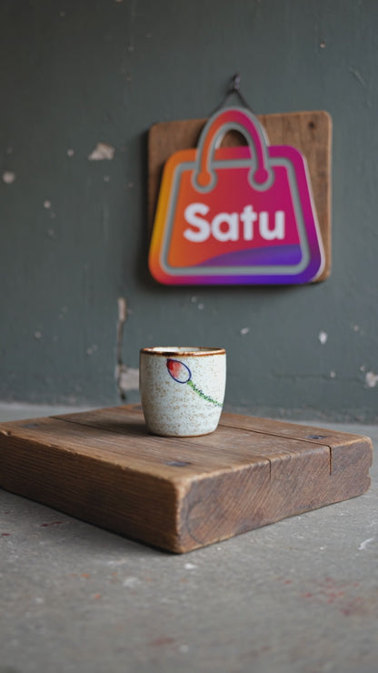 Taza Cerámica Retro 50ml Estilo Japonés Personal