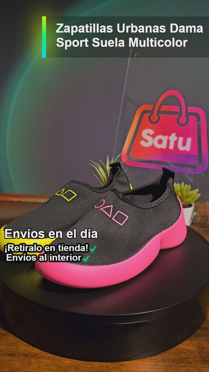 Zapatillas Urbanas Dama Sport Suela Multicolor