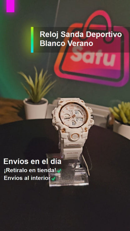 Reloj Sanda Deportivo Blanco Verano