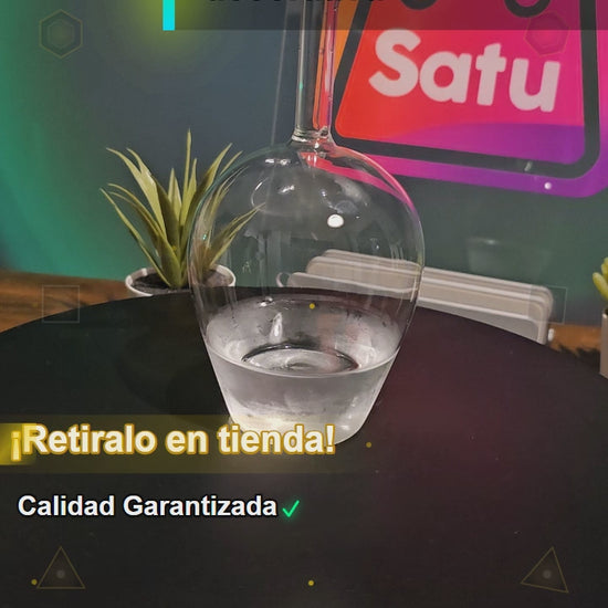 Copa de Vino Invertida Vidrio Exclusiva decorativa