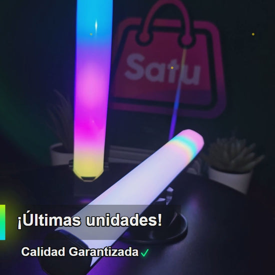 Luz SM RGB con Sensor Humano, Ritmo y Recargable Gamer