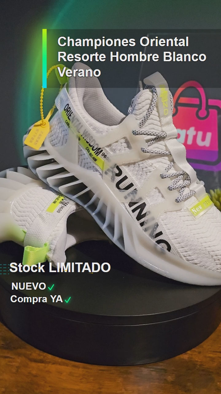 Championes Oriental Resorte Hombre Blanco Verano