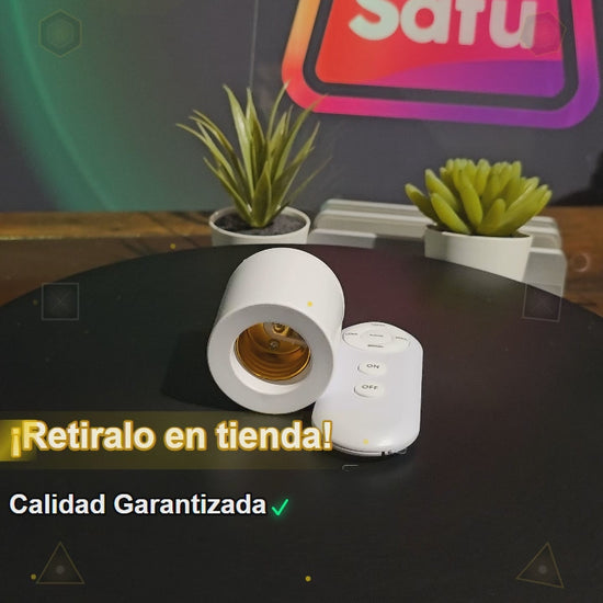 Portalámparas SM E27 Control Remoto Hogar Blanco