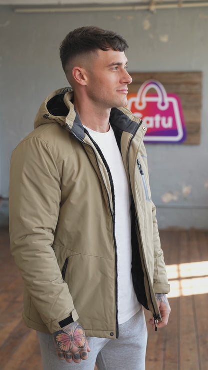 Campera Hombre Invierno Forrada Piel