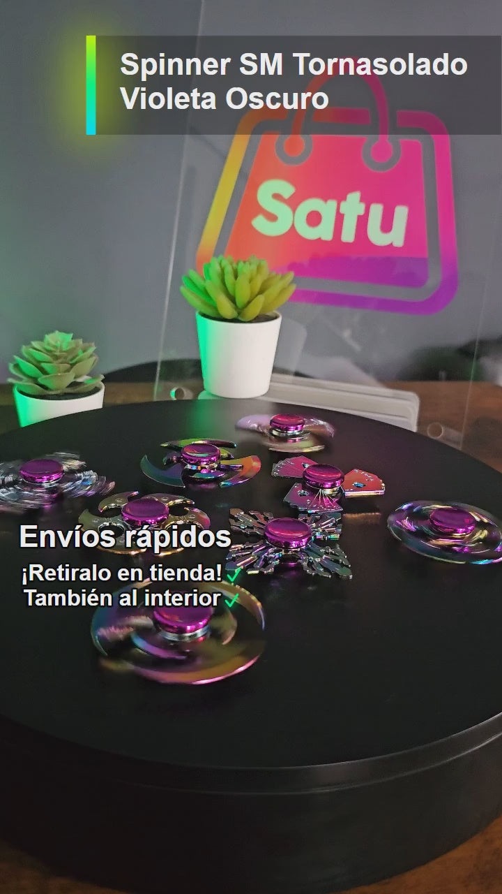 Spinner SM Tornasolado Violeta Oscuro