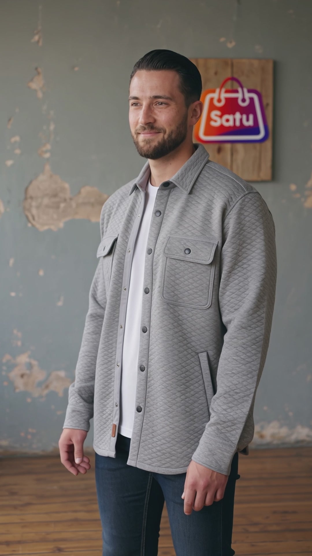 Camisa Manga Larga Could Veil Acolchada Hombre Invierno