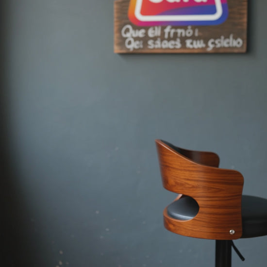 Silla de Bar  Moderna y Versátil para Hogar u oficina 