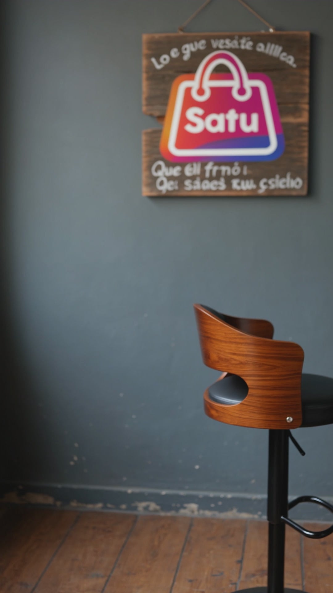 Silla de Bar  Moderna y Versátil para Hogar u oficina 