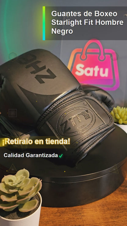 Guantes de Boxeo Starlight Fit Hombre Negro