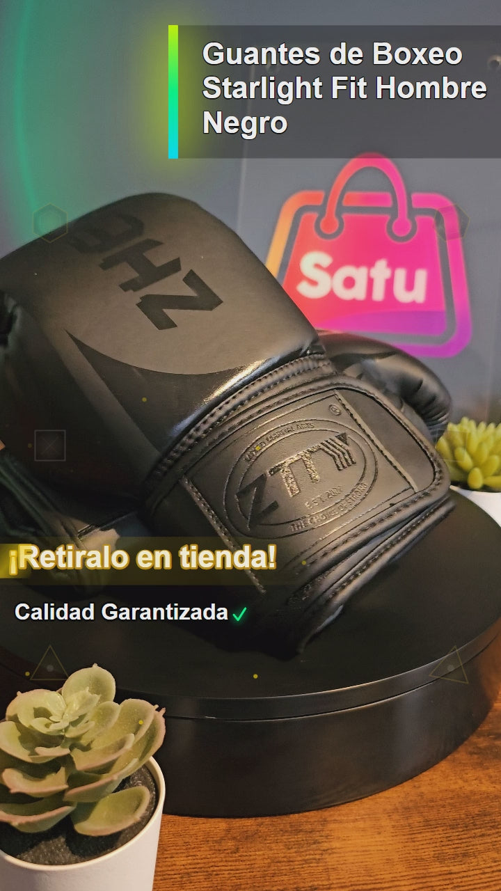 Guantes de Boxeo Starlight Fit Hombre Negro
