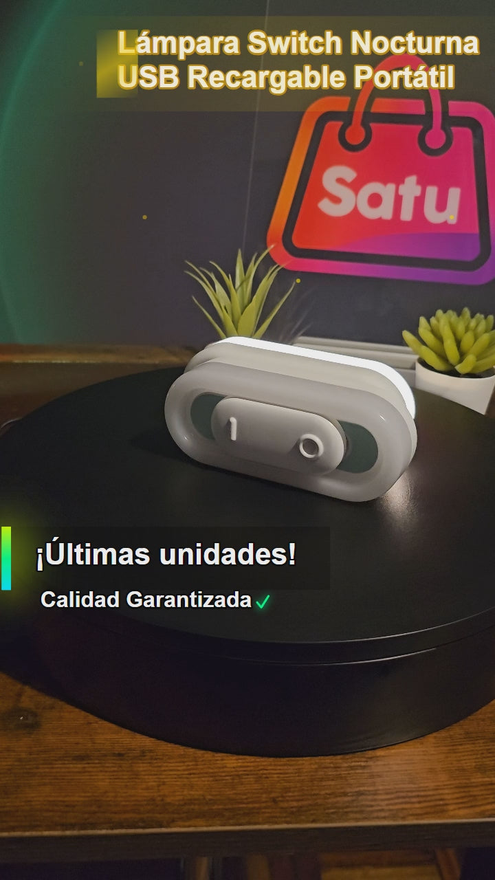 Lámpara Switch Nocturna USB Recargable Portátil