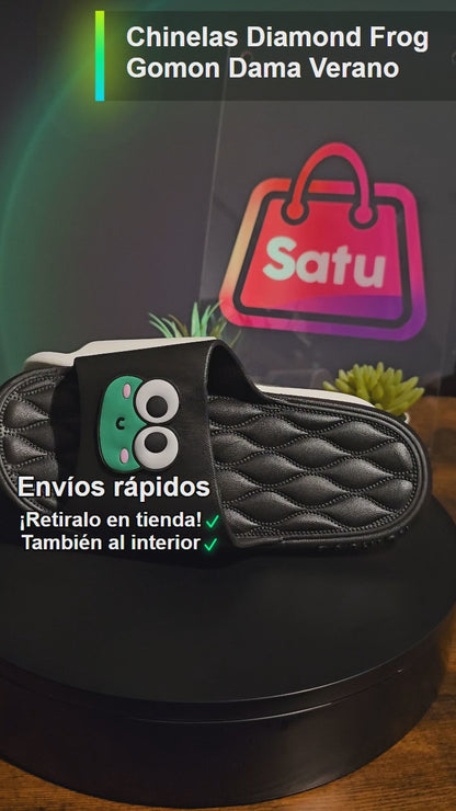 Chinelas Diamond Frog Gomon Dama Verano