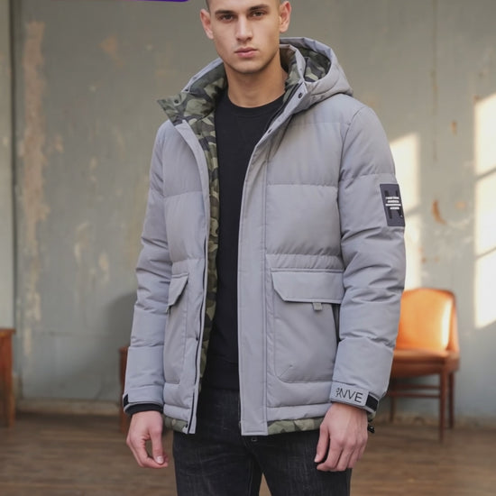 Campera Naive Inflada Corta Hombre Invierno