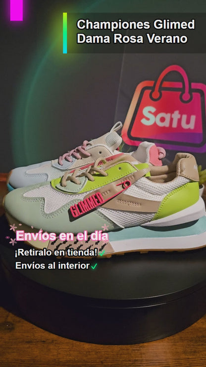 Championes Glimed Dama Rosa Verano