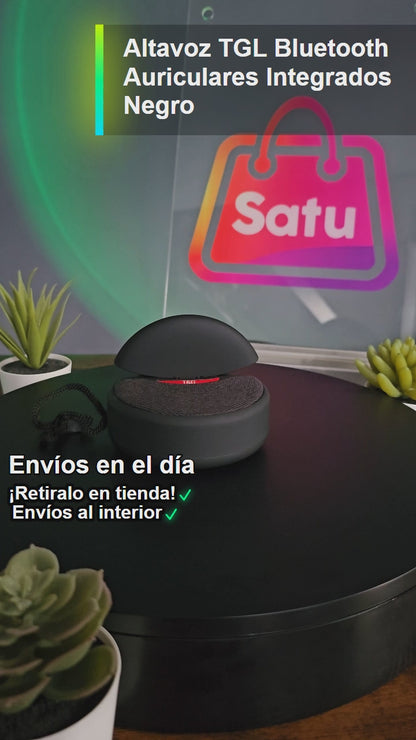 Altavoz TGL Bluetooth Auriculares Integrados Negro