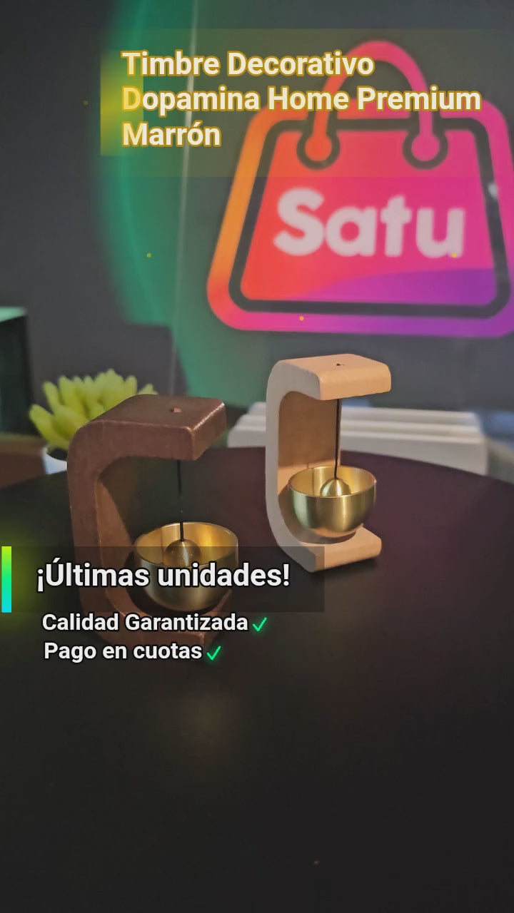 Timbre Decorativo Dopamina Home Premium Marrón