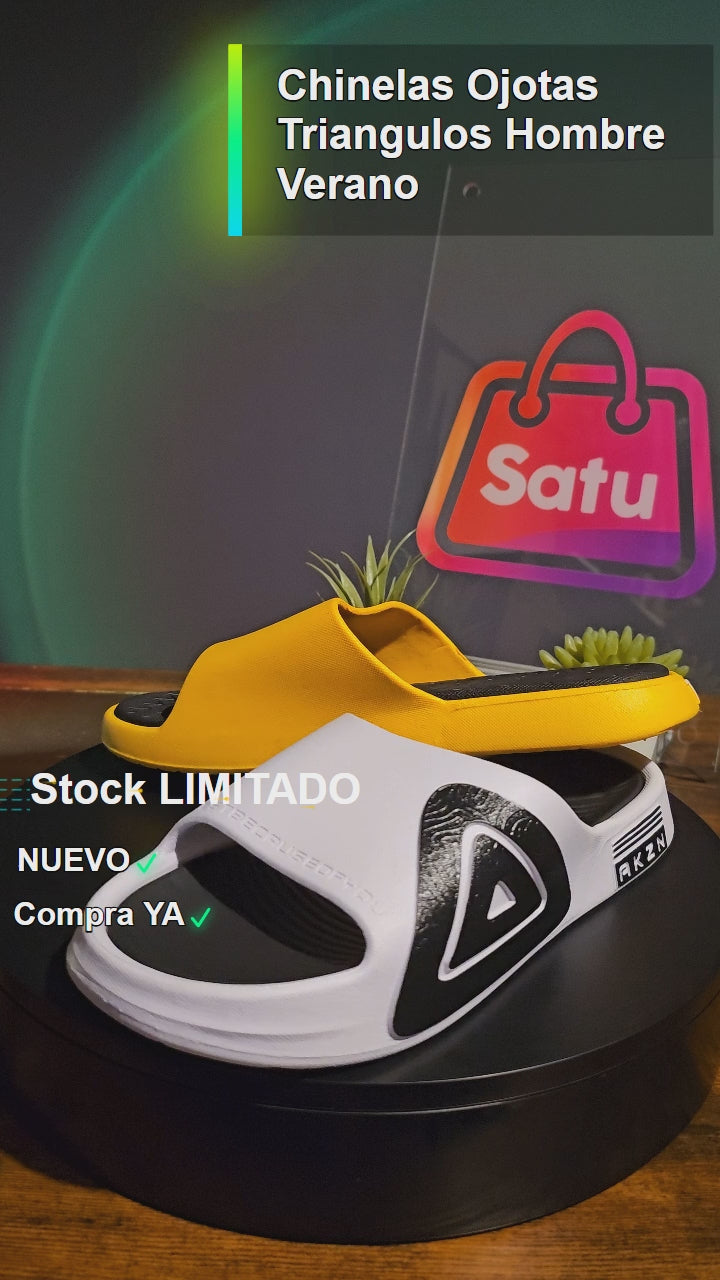 Chinelas Ojotas Triangulos Hombre Verano