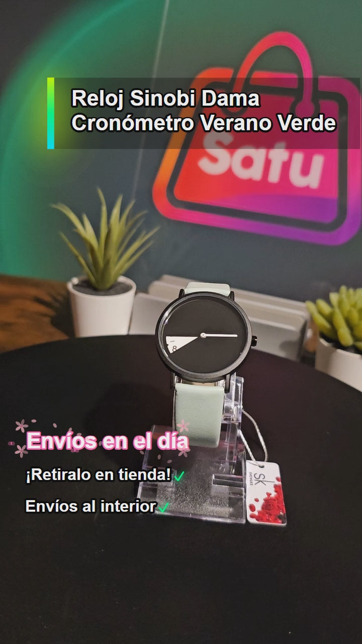 Reloj Sinobi Dama Cronómetro Verano Verde