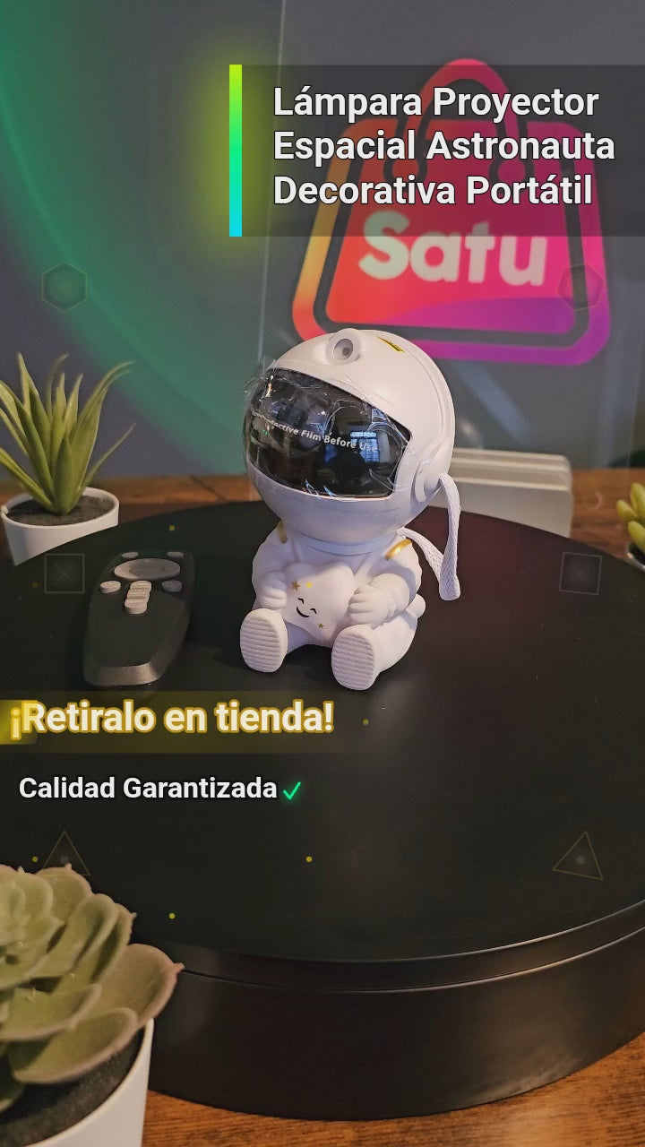 Lámpara Proyector Espacial Astronauta Decorativa Portátil