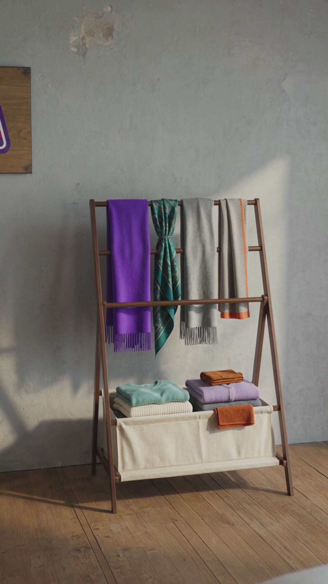Perchero SM De Pie Moderno Modular Elegante
