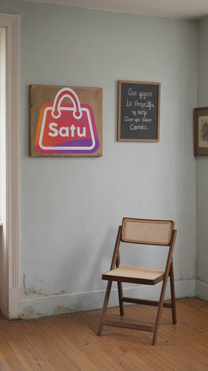 Silla SM Plegable Minimalista Respaldo