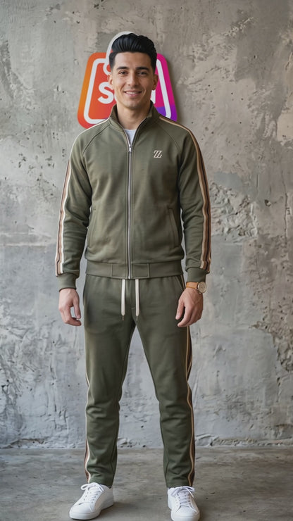 Conjunto Deportivo Hombre SM Bordado Trendy Media Estación
