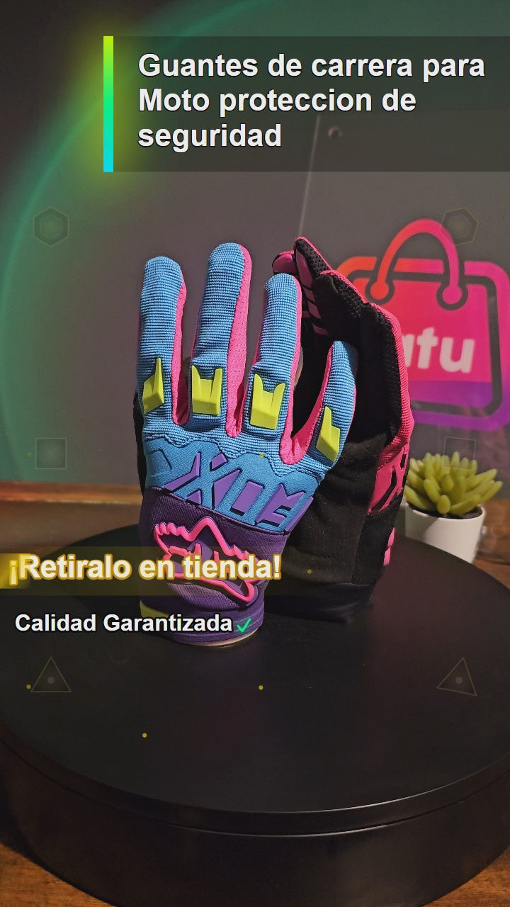 Guantes de carrera para Moto proteccion de seguridad