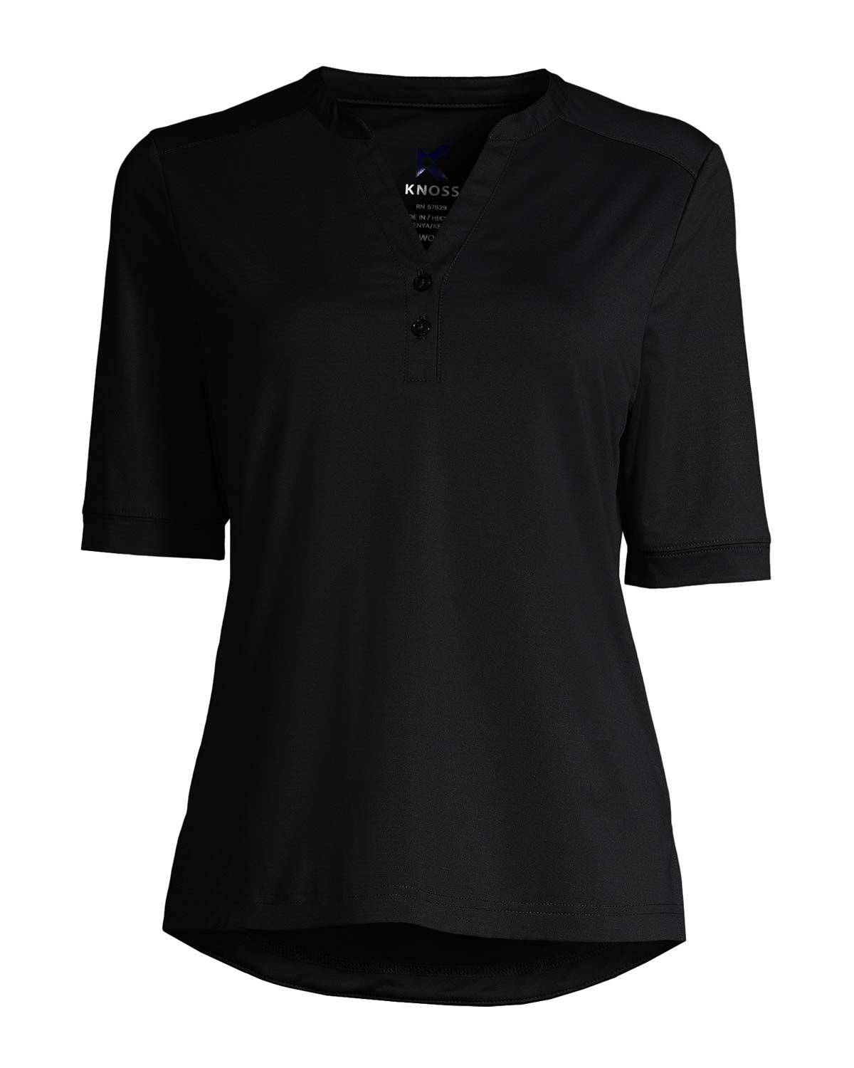 Remera dama Knoos MC lisa cuello mao
