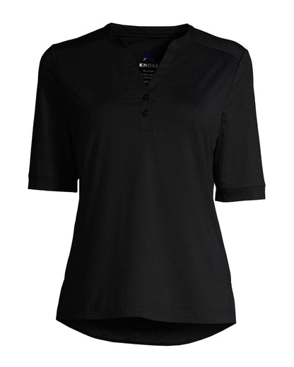 Remera dama Knoos MC lisa cuello mao