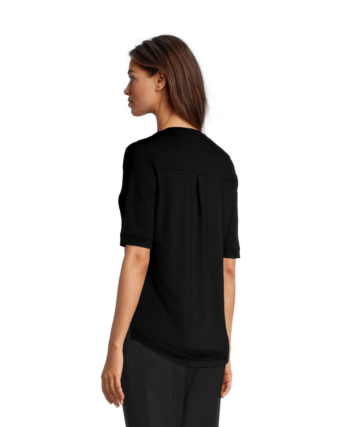 Remera dama Knoos MC lisa cuello mao